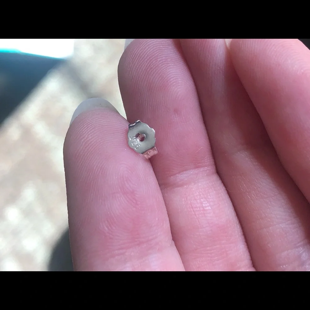 Jade silver earrings - Picture 10 of 10